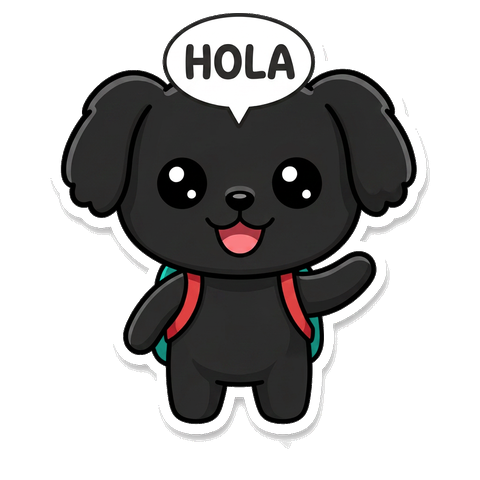 Joriu pup waving hola